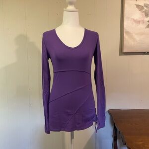 Athleta Deep Purple Long Sleeve Tee